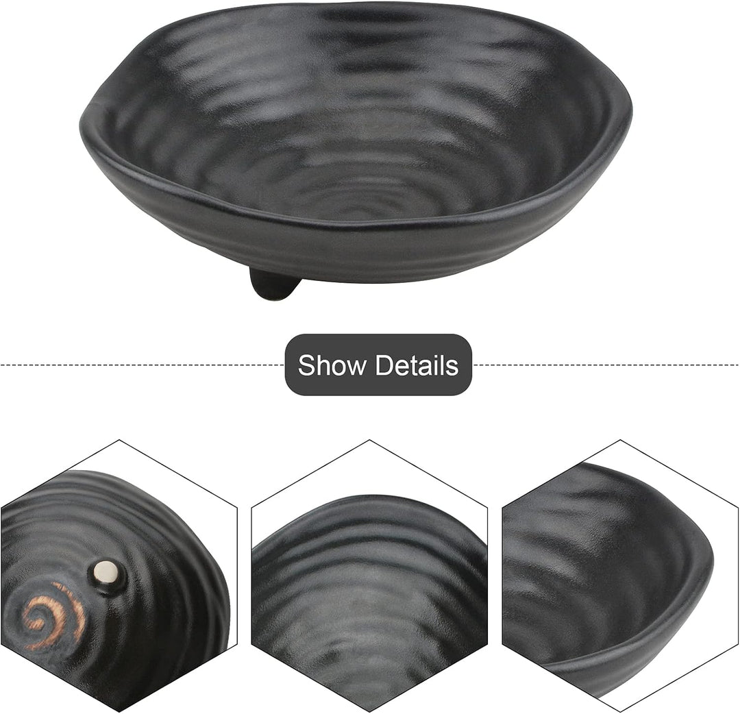 CRAFFANCY Blumentopf, unregelmässiger Mini-Blumentopf aus Keramik mit 4,6 cm grosser Frosch und weis