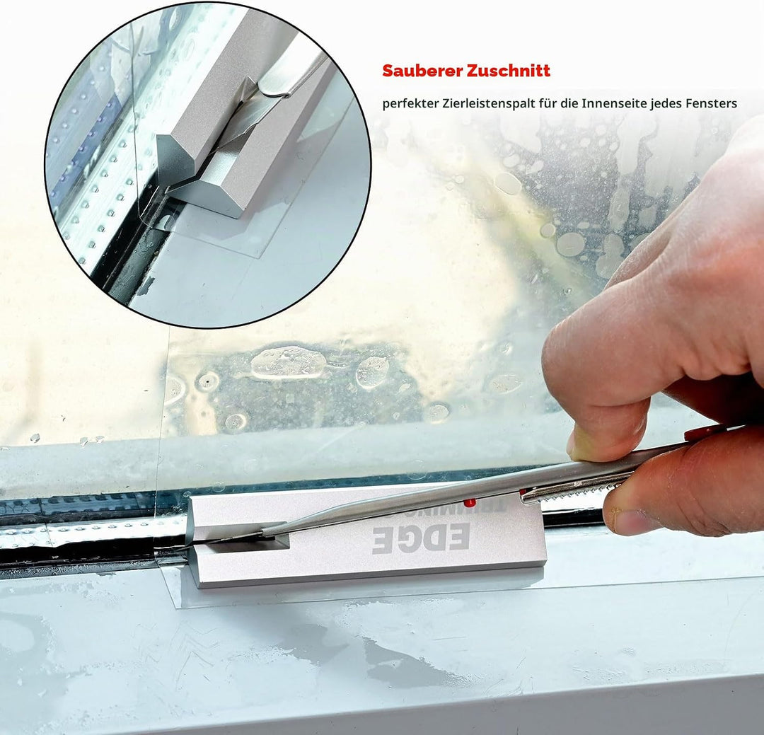 EHDIS Aluminium-Trimmführung im rechten Winkel, Tapezierwerkzeug, Schneidwerkzeug für Klebekontakt,
