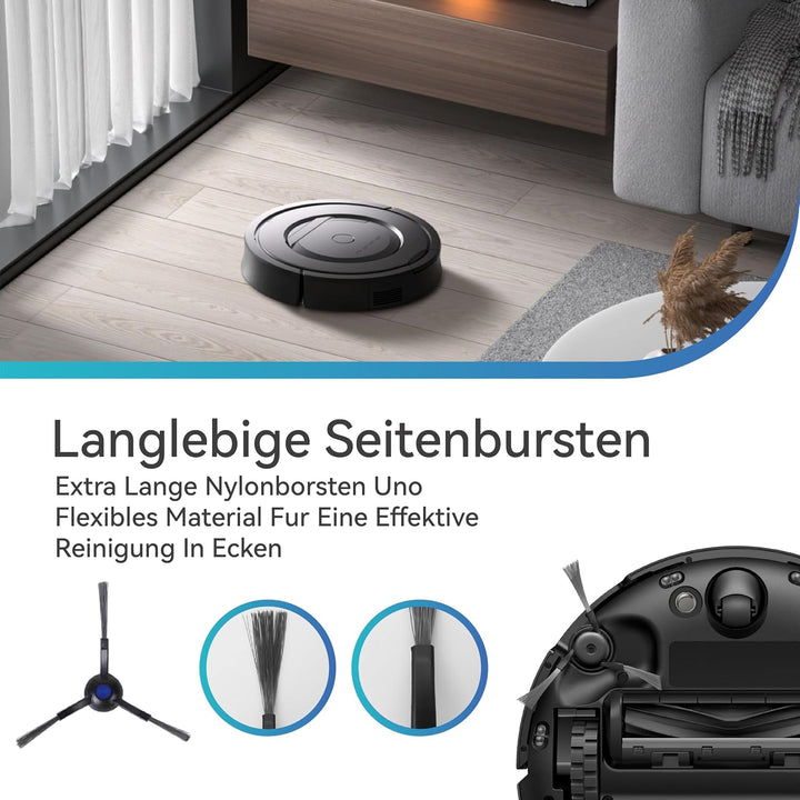 24 Stück Zubehör-Set Passend für Ecovacs Deebot T50 Omni/T50 Pro Omni, 1 Hauptbürste, 4 Filter, 6 Se
