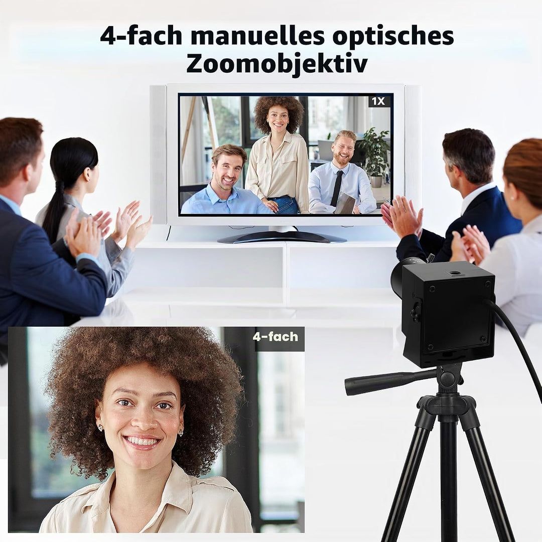 ELP 5 Megapixel USB Kamera CS Mount Webcam mit manuellem Fokus und 2,8–12 mm 4-Fach optischem Teleob