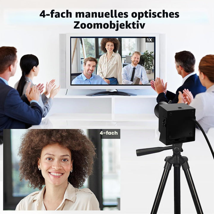 ELP 5 Megapixel USB Kamera CS Mount Webcam mit manuellem Fokus und 2,8–12 mm 4-Fach optischem Teleob