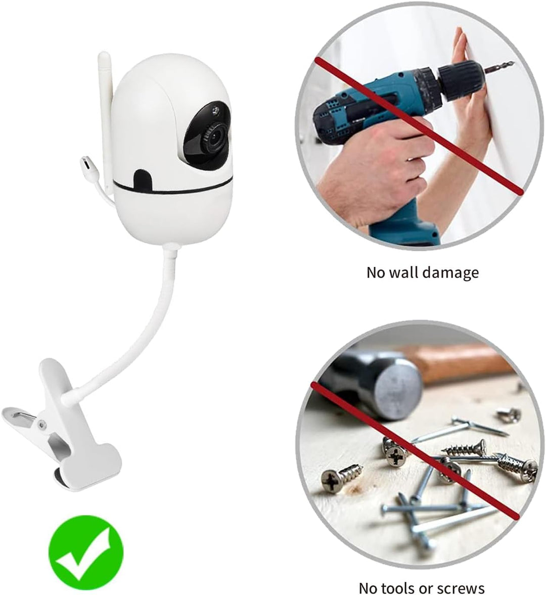 Babyphone Halterung für HelloBaby HB65/HB6339/HB66/HB6550/HB248/HB6558/HB40, Flexible Baby Kamera Ho