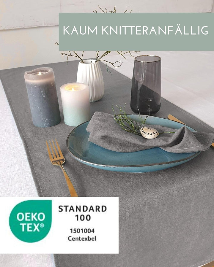 8 Servietten aus Leinen - hochwertige Stoffservietten - edle Hochzeitsservietten - Wiederverwendbare