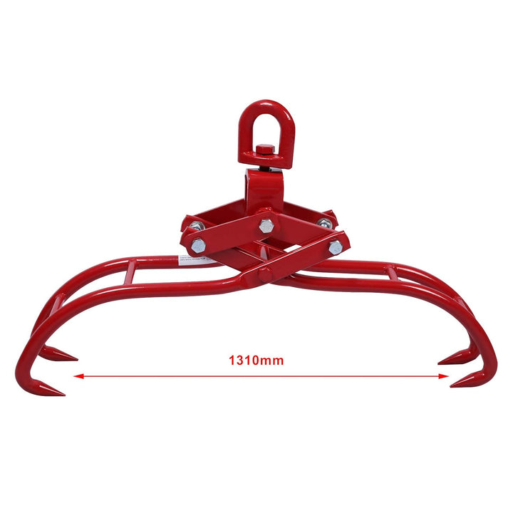 Forstzange für Baumstämme bis 1310 mm, 1500 kg Zugkraft, Hebezange mit 4