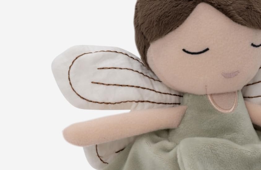 Kuscheltier Fee mit Name Personalisiert, Geschenk zur Geburt, Geschenk zur Taufe, Geschenk für 2 Jäh