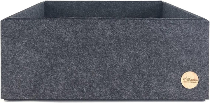 Box FILZ Aufbewahrung Ordnung Schubladenbox Regalbox Schrankbox Korb 6 Grössen (G4-29x30x12cm, anthr