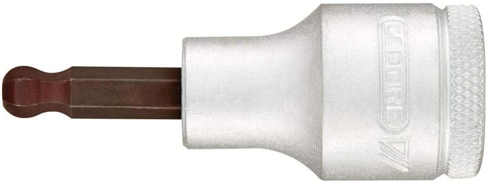 Gedore IN 19 K 8 Schraubendrehereinsatz 1/2" Kugelkopf Innen-6-kant 8 mm