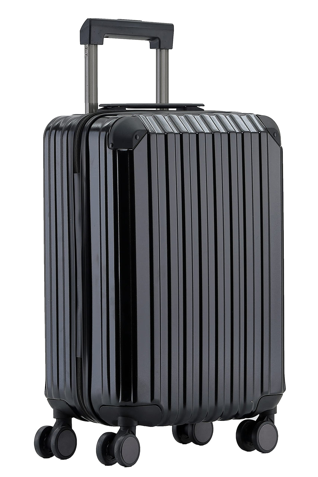 M816 TSA-Schloss Koffer Reisekoffer Trolley Hardschale Boardcase (Schwarz, Kleiner Koffer), Schwarz