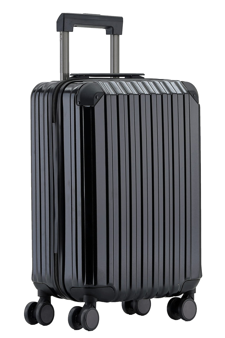 M816 TSA-Schloss Koffer Reisekoffer Trolley Hardschale Boardcase (Schwarz, Kleiner Koffer), Schwarz