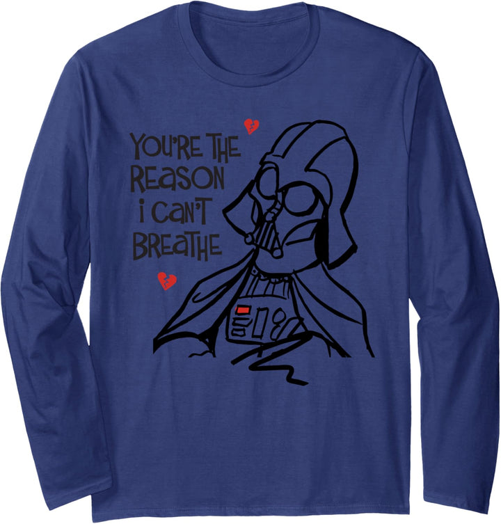 Star Wars Darth Vader Broken Hearts Anti-Valentine's Day Langarmshirt