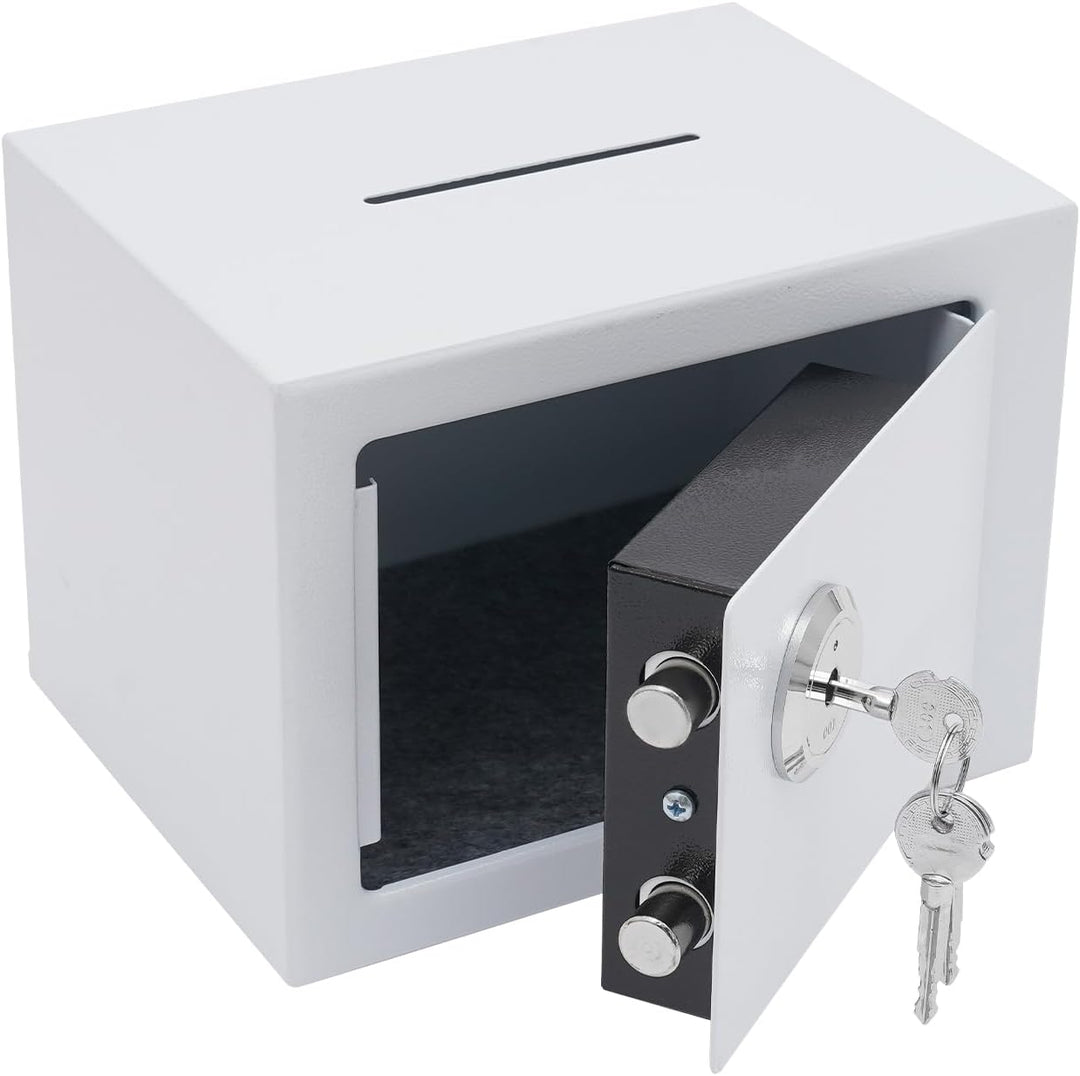 Safe Tresor Klein - Möbeltresor mit Schlüssel Safe Geldschrank 23x17x17cm feuerfest für Schmuck, Bar