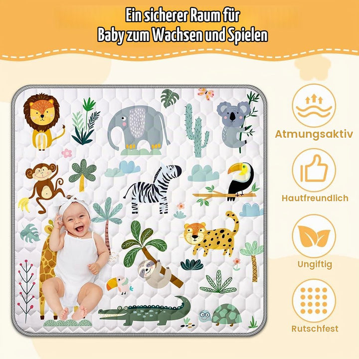 Aolso Baby Spielmatte, Baby Krabbelmatte, Faltbare Spielmatte, Krabbeldecke, Kleinkind Aktivität-Spi