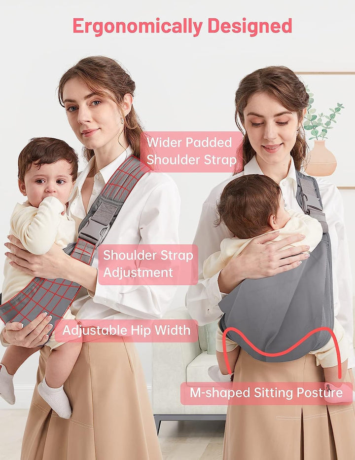 Tragetuch Baby, Mumgaroo Babytrage Neugeborene ab Geburt, On the Go Multifunktionale, für Babys von