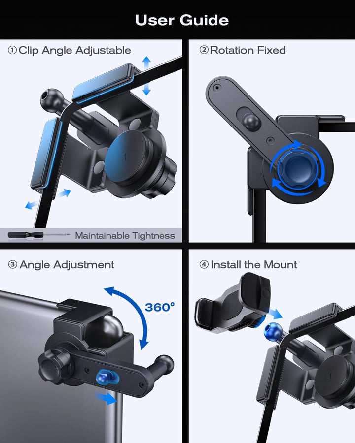 Handyhalterung für VW 12,9 Zoll Display, ID.3, ID.4, ID5, ID.Buzz 2024-2026 Mini Handyhalter für iPh