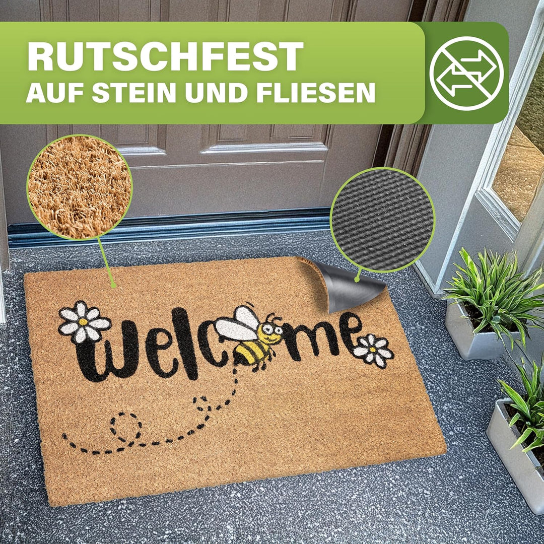 Bodenständig® Fussmatte Kokos [Wetterfest] - extrem robust - Fussabtreter aussen - die Kokosmatte Fu