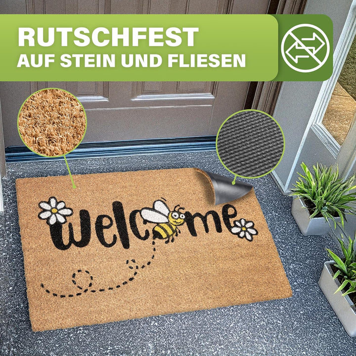 Bodenständig® Fussmatte Kokos [Wetterfest] - extrem robust - Fussabtreter aussen - die Kokosmatte Fu