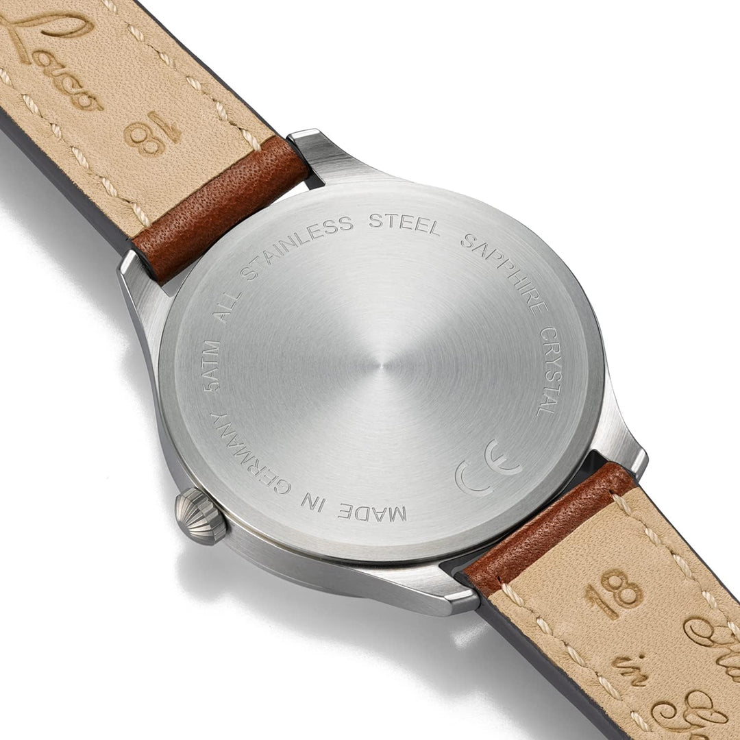 Laco Fliegeruhr Zürich.2 40 Made in Germany – 40 mm Ø hochwertige Quarzuhr – Baumuster B – Einzigart