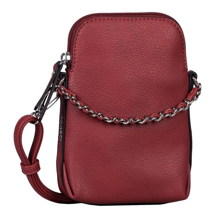 Gabor bags Valentine Damen Handytasche Umhängetasche Dark Red, Dark Red
