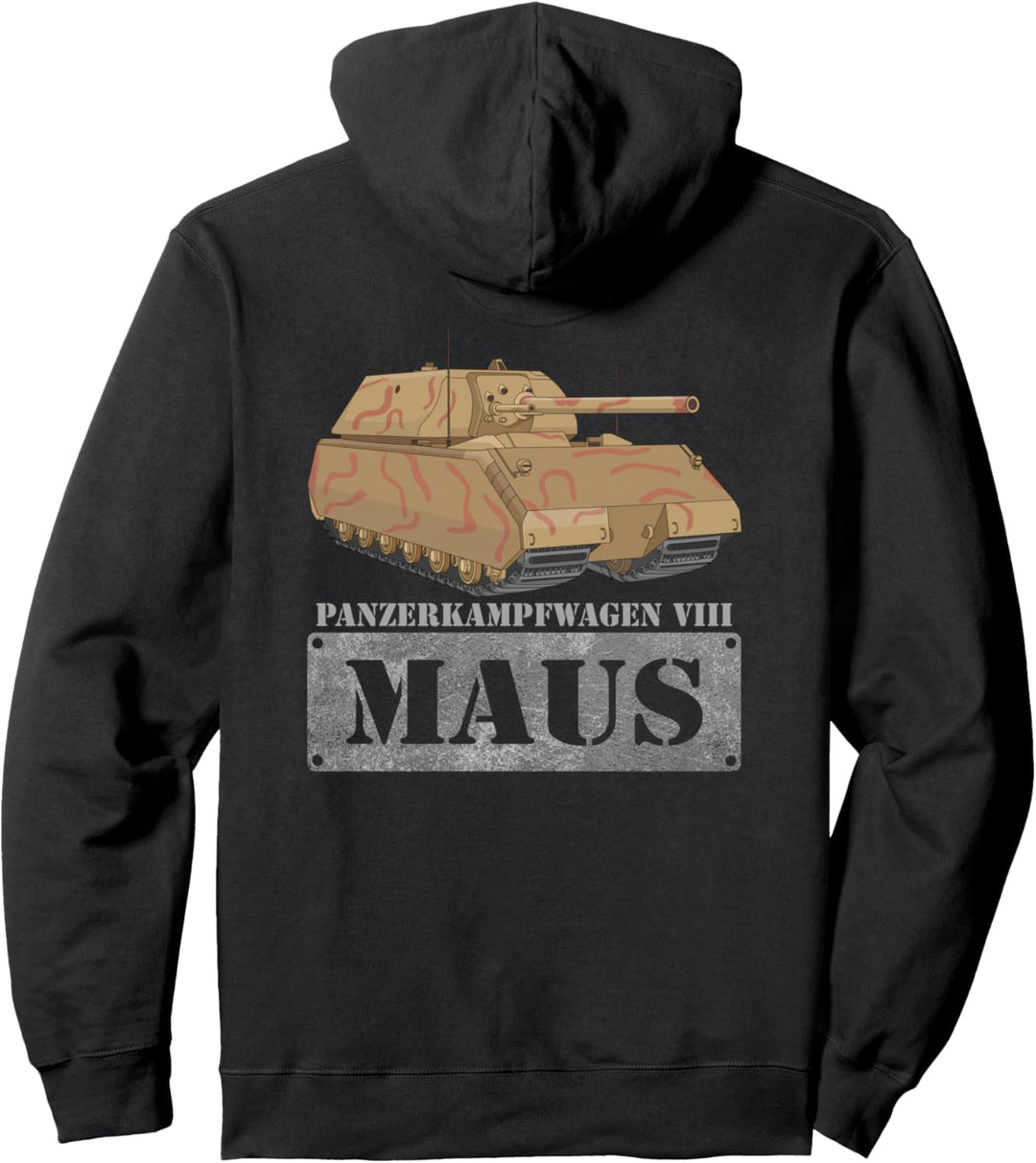 Panzer VIII Maus Deutsche WW2 Panzer des Zweiten Weltkriegs Pullover Hoodie