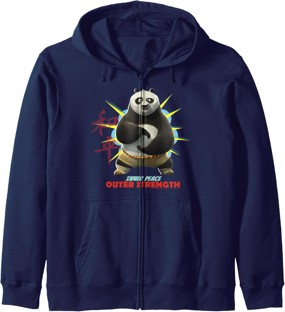 Kung Fu Panda Po Inner Peace Out Strength Portrait Kapuzenjacke