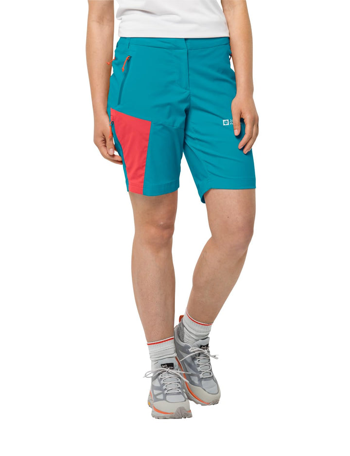 Jack Wolfskin Damen Shorts Glastal Shorts W 34 Tile Blue, 34 Tile Blue