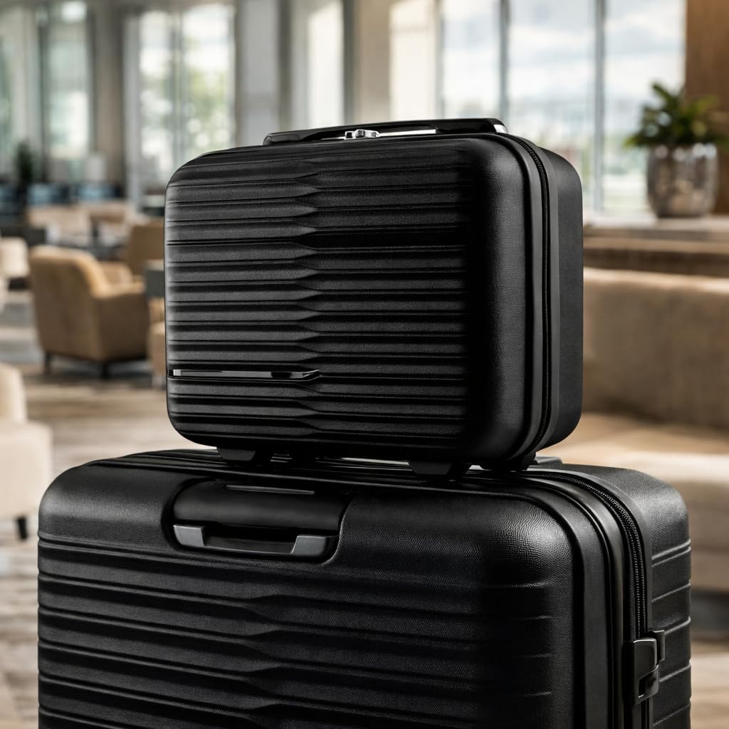 POSH Kleiner Koffer S Hartschale 27x35x17 cm - 14L Beauty Case aus Polypropylen - Ultraleichter 0,8
