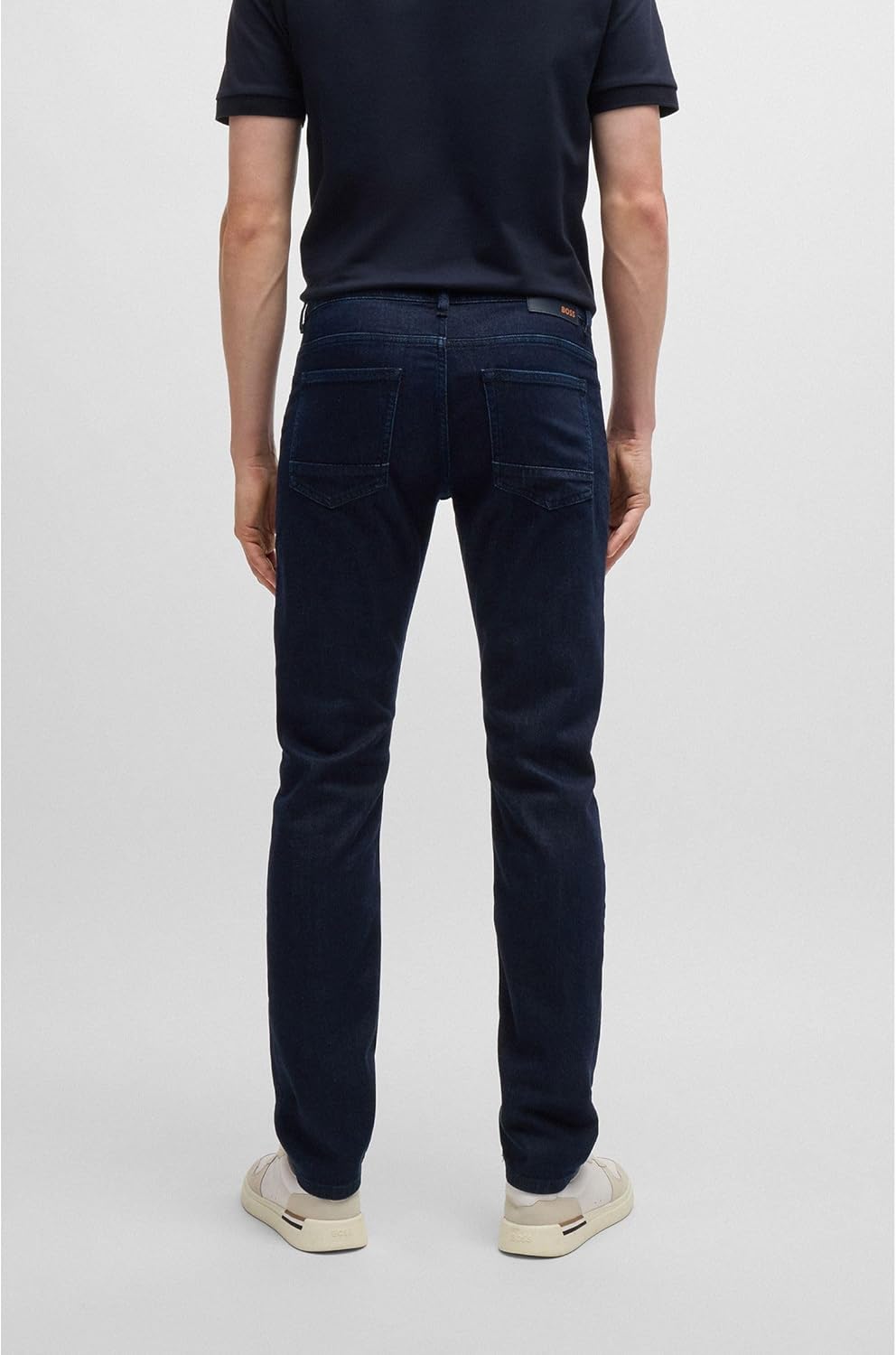 BOSS Herren Delaware BC-L-C Blaue Slim-Fit Jeans aus komfortablem Stretch-Denim 34W / 32L Navy415, 3