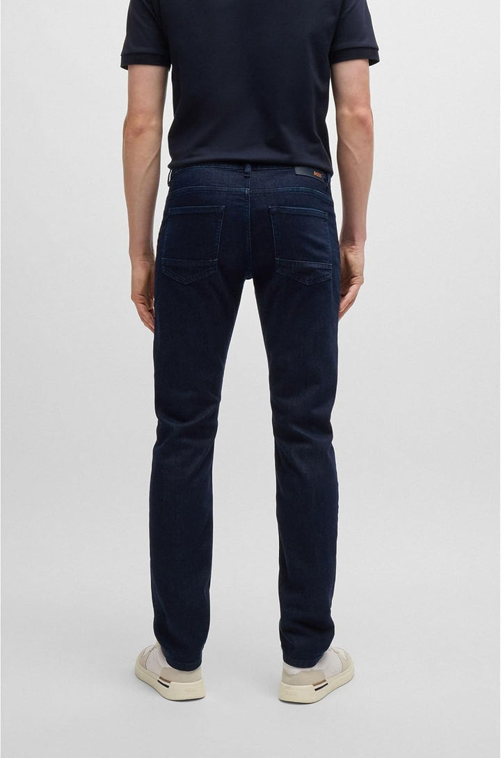 BOSS Herren Delaware BC-L-C Blaue Slim-Fit Jeans aus komfortablem Stretch-Denim 34W / 32L Navy415, 3