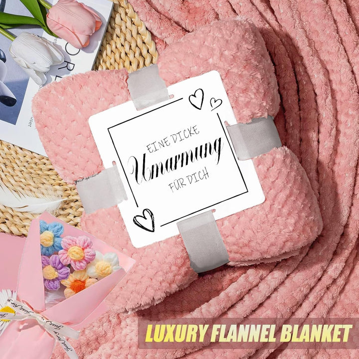 Geburtstags Geschenke set für Frauen Freundin Frau Mama Kollegin Schweste Rosa, Rosa