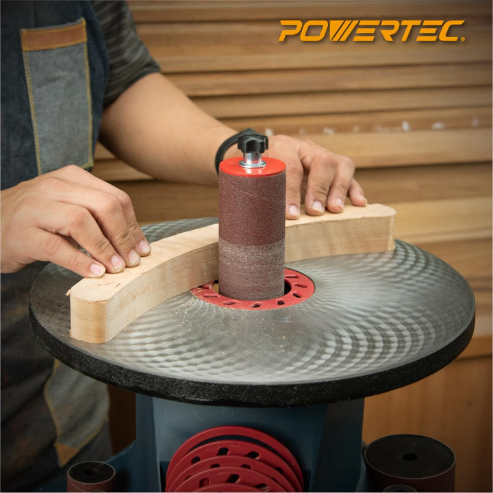POWERTEC 11240 Schleifhülsen für Spindelschleifer in 6 Grössen mit verschiedenen Körnungen 80, 120,