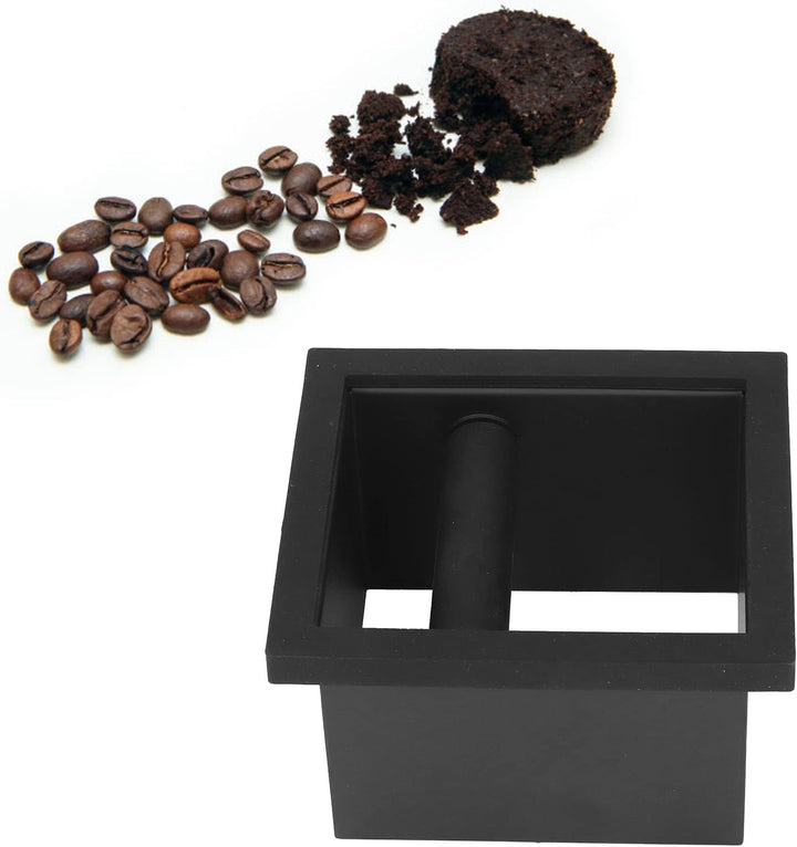 Kaffee-Klopfbox, Edelstahl-Klopf-Satzbox Eingebettete Satzbox Kaffeegeräte Kleiner Kaffeesatzeimer m