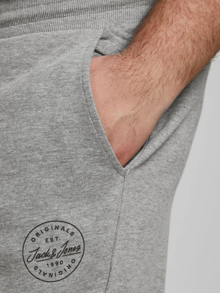 JACK & JONES Male Jogginghose Regular Fit Jogginghose XXL Light Grey Melange, XXL Light Grey Melange