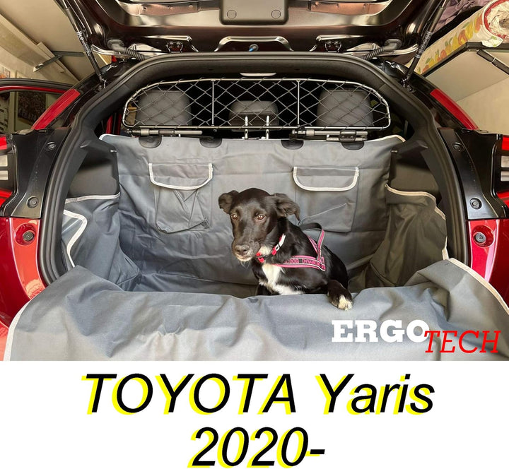 ERGOTECH Trennnetz Trenngitter für Toyota Yaris (ab BJ 2020) RDA65-HXXS, für Hunde und Gepäck