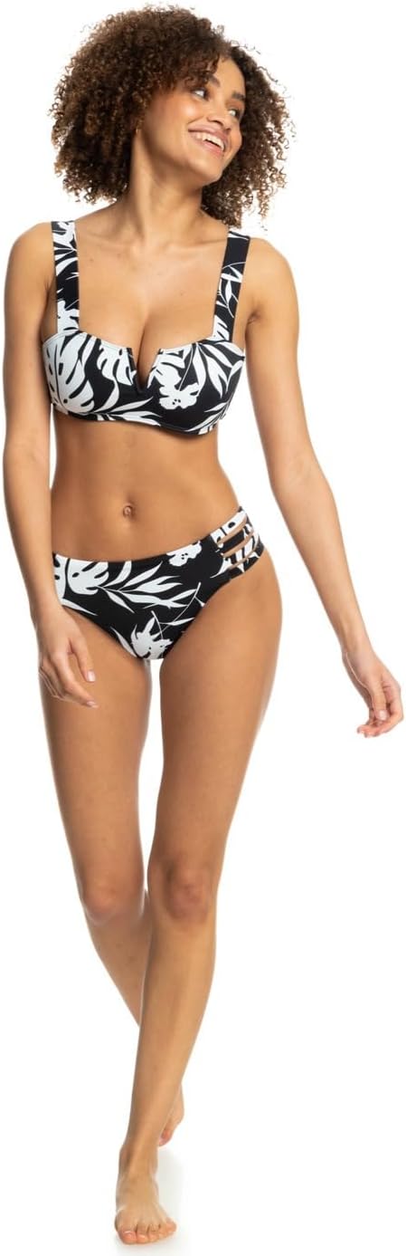Roxy Damen Pt Love The Coco V Bikini S Anthracite Surf Trippin Bico S, S Anthracite Surf Trippin Bic