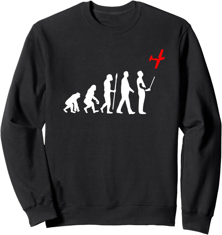 Evolution Modellflug RC Flugzeug Flieger lustiges Modell Sweatshirt