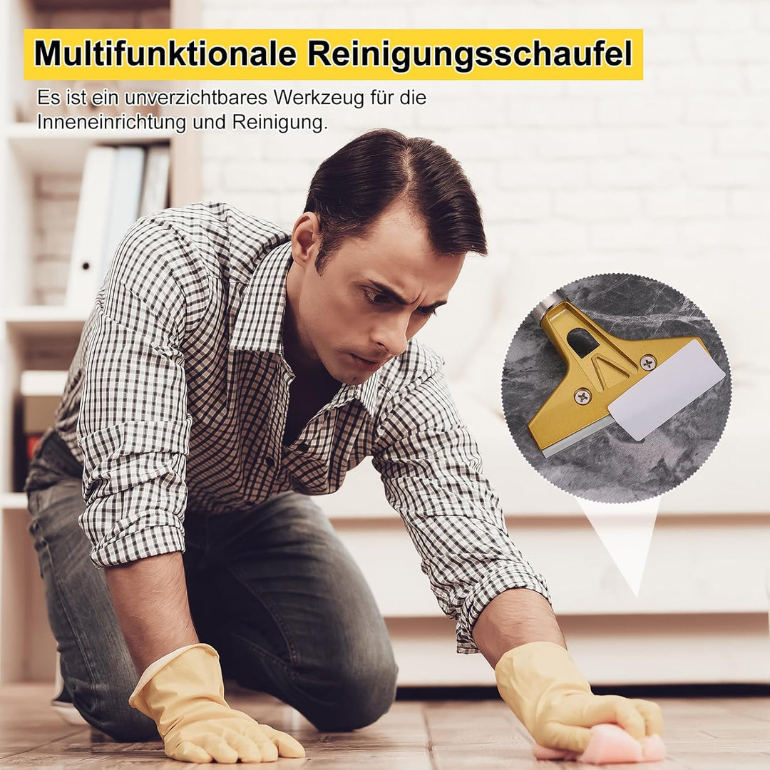 2 Stück Tapetenentferner Set mit 20 Ersatzklingen und Schutzhülle,4'' Tapetenschaber mit Gummigriff,