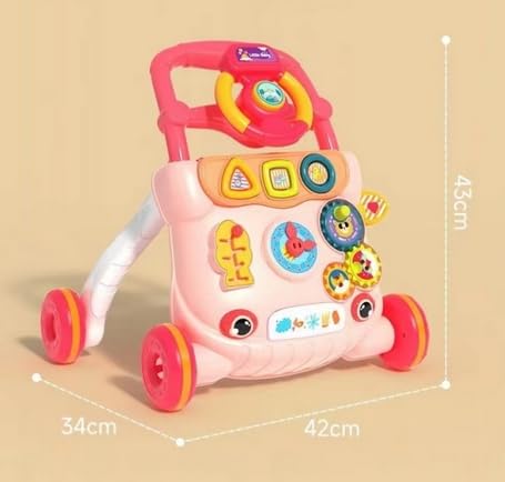 Skalierbarer Lauflernwagen für Kleinkinder, Geschenk für Jungen und Mädchen, Aktivitäts- und Entwick
