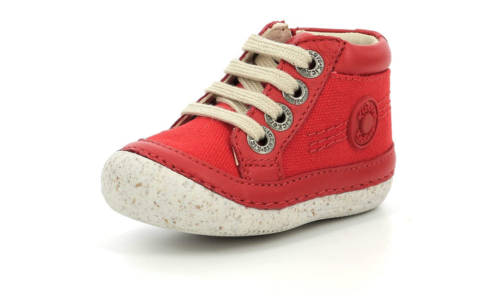 Kickers Unisex Kinder Sonistreet Stiefelette 18 EU Rot, 18 EU Rot