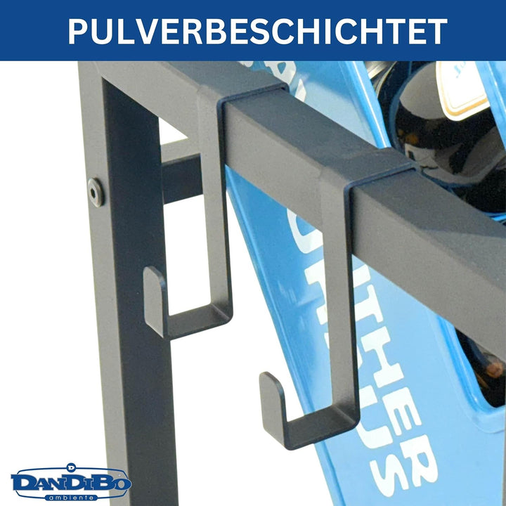 DanDiBo Getränkekistenregal 4 Kisten mit Gitter Haken Metall 96597 Getränkeregal Kistenregal Getränk