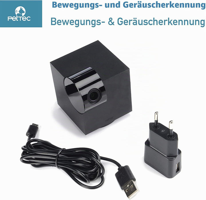 PetTec Cam 360° 2er Set, Hundekamera mit App, WLAN, Sprachfunktion &amp; Nachtsicht für Zuhause - Hausti