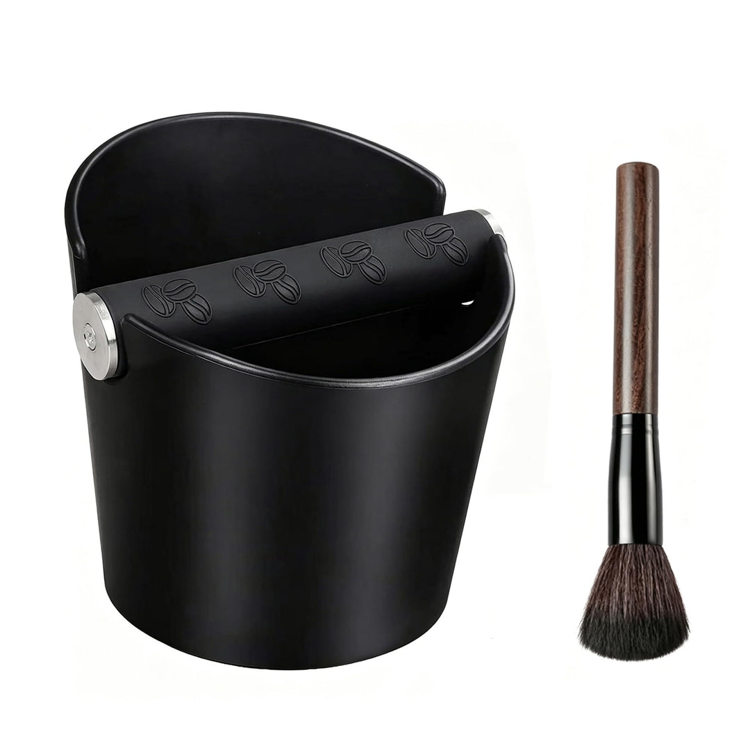 Abklopfbehälter für Siebträger, Kaffeesatz Abschlagbehälter, Espresso Abschlagbox Knock Box mit Meta