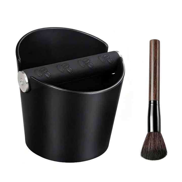 Abklopfbehälter für Siebträger, Kaffeesatz Abschlagbehälter, Espresso Abschlagbox Knock Box mit Meta