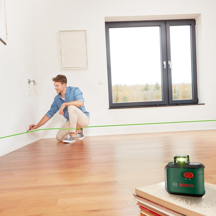 Bosch Kreuzlinienlaser AdvancedLevel 360 (3 Laserlinien inkl. 360° zum Ausrichten im ganzen Raum, im
