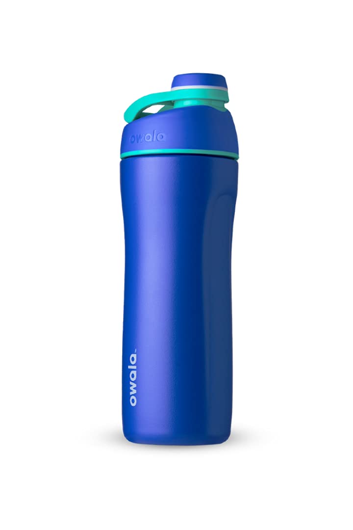 Owala Twist Edelstahl Trinkflasche mit Drehverschluss, 560ml, Smooshed Blueberry 560 ml Smooshed Blu