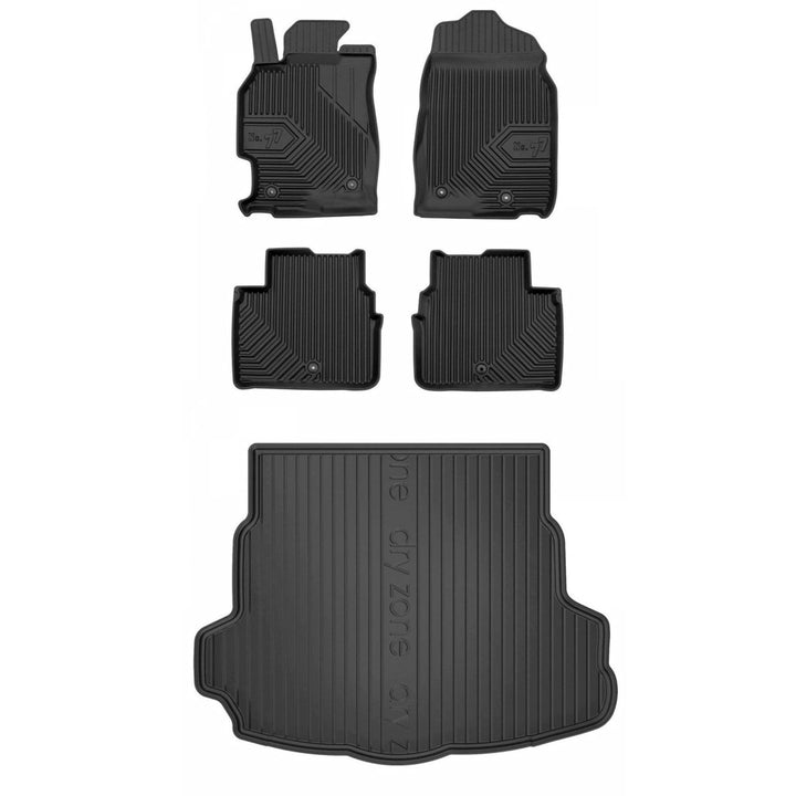Satz Fussmatten und Gummimatte für Mazda 6 II GH 2007-2012