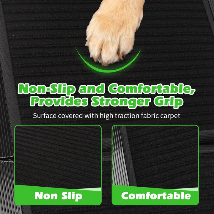 Nobleza - Hunderampe Auto klappbar 170cm, Klappbare Hunderampe mit Anti-Rutsch-Oberfläche, Hunderamp