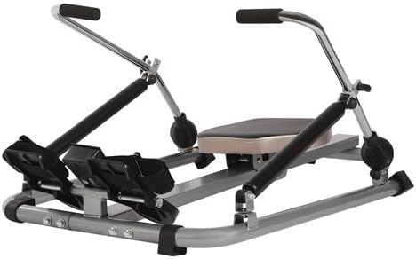 Rudergerät Klappbar mit 12 Widerstand Einstellbares Heimrudergerät LCD-Monitor Fitnessgerät Belastun