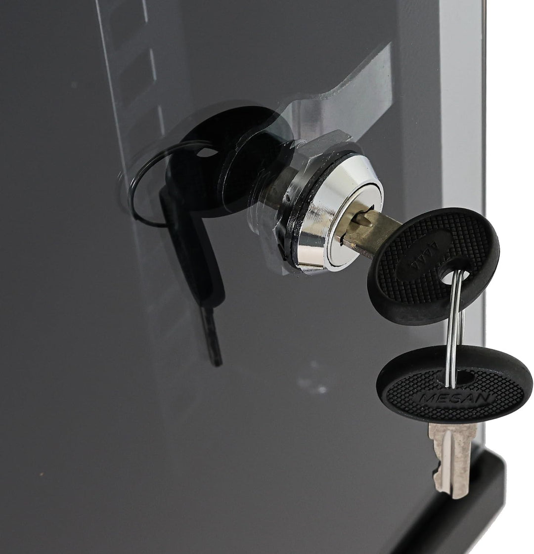 HMF 63406-02 Netzwerkschrank, Serverschrank 10 Zoll | 6 HE | 300 mm Tiefe | Voll montiert | Glastür