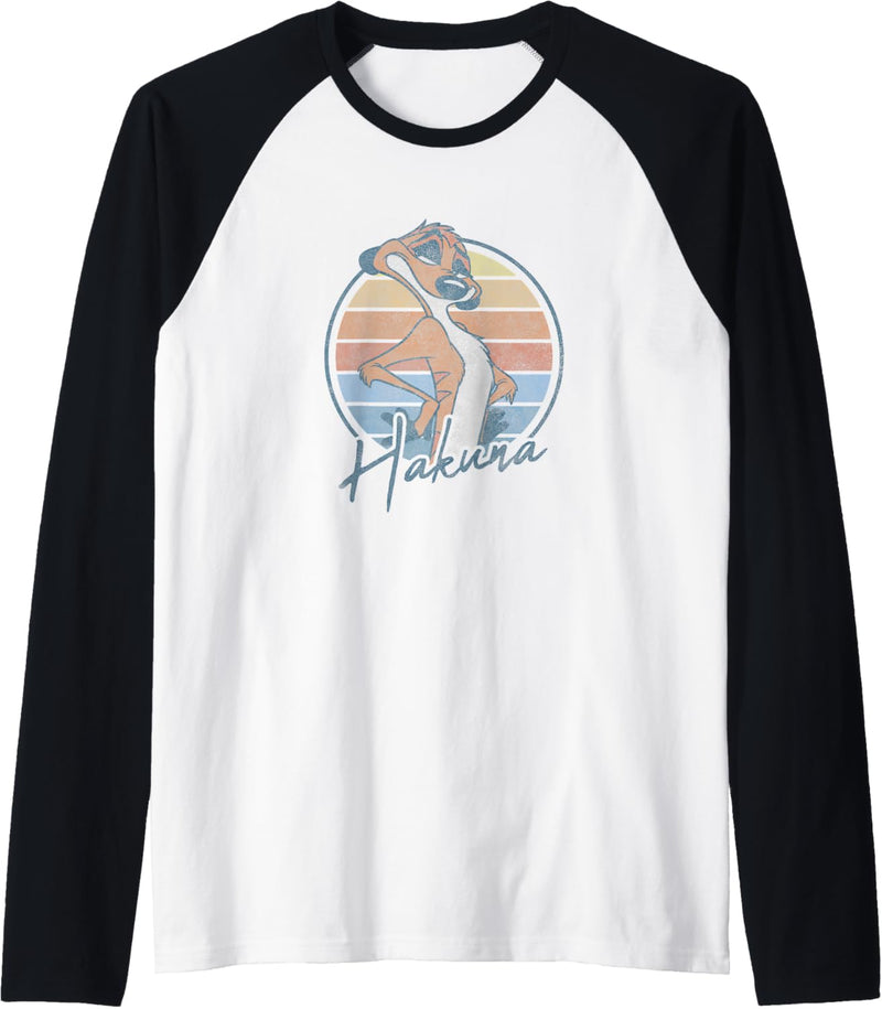 Disney The Lion King Timon Hakuna Retro Portrait Raglan