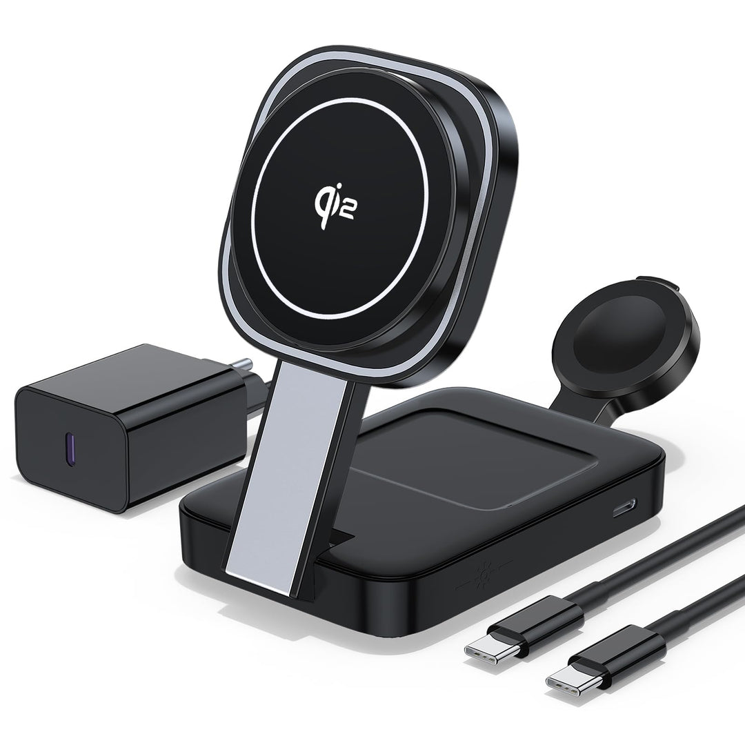 3 en 1 Pliable Station de Charge Pour Apple, Chargeur Induction sans Fil mit Mag-Safe für iPhone 17